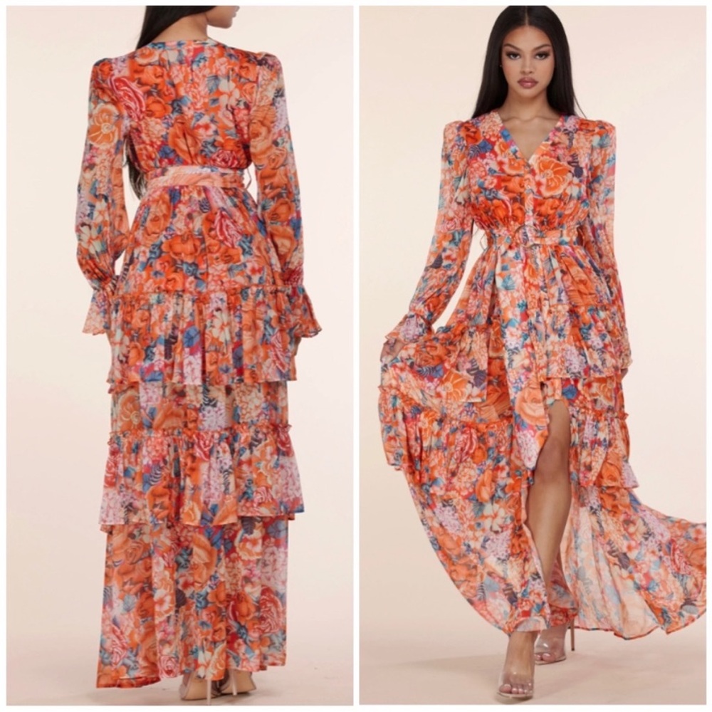 Trust Me It’s Gorgeous Multi Floral Maxi Dress by L’Atiste - Picture 14 of 14